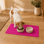 Pink Pet Feeding Mat