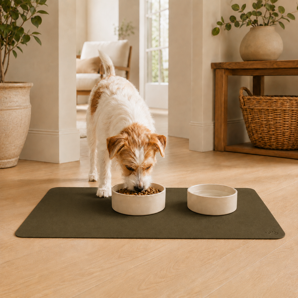 Green Pet Feeding Mat