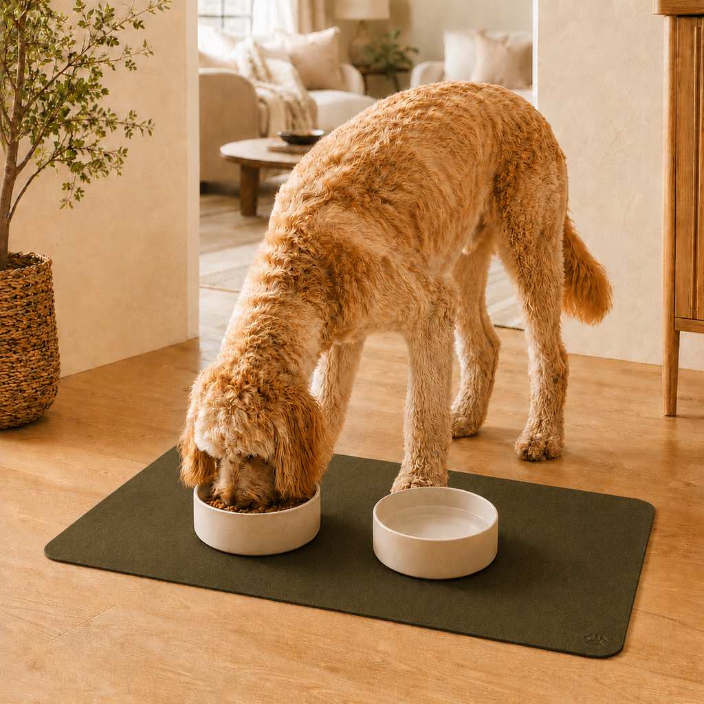 Green Pet Feeding Mat