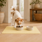 Yellow Pet Feeding Mat