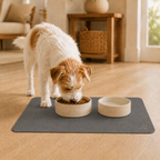 Gray Pet Feeding Mat