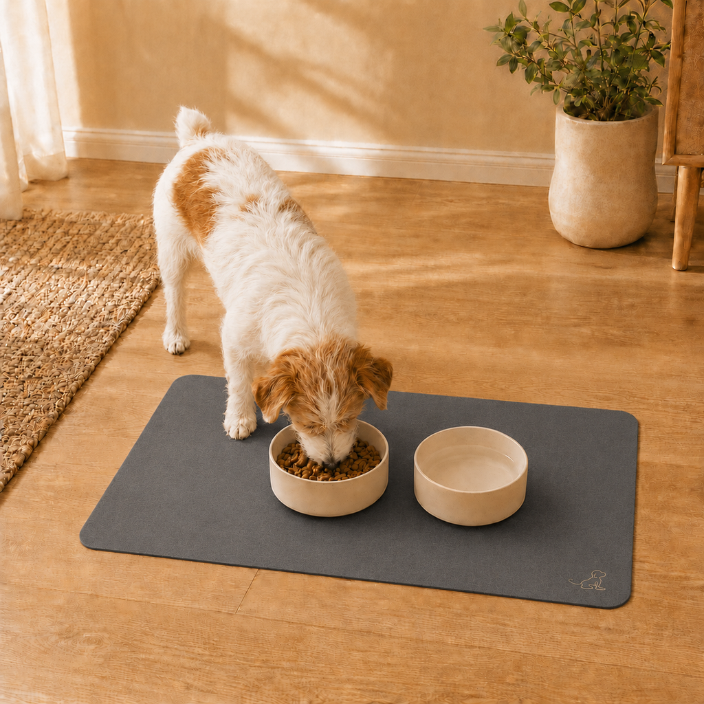 Gray Pet Feeding Mat