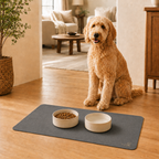 Gray Pet Feeding Mat