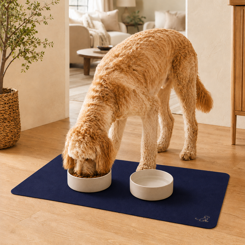 Blue Pet Feeding Mat