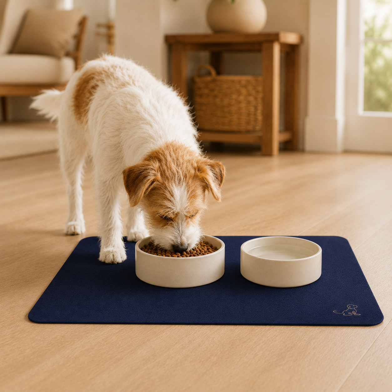 Blue Pet Feeding Mat