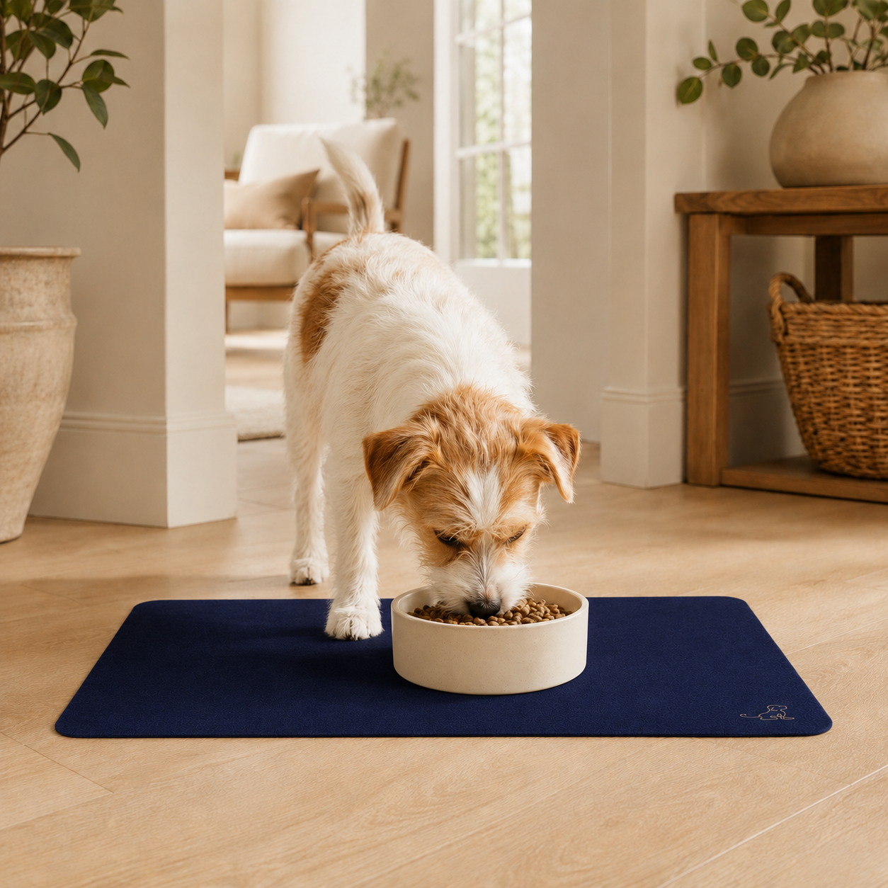 Blue Pet Feeding Mat