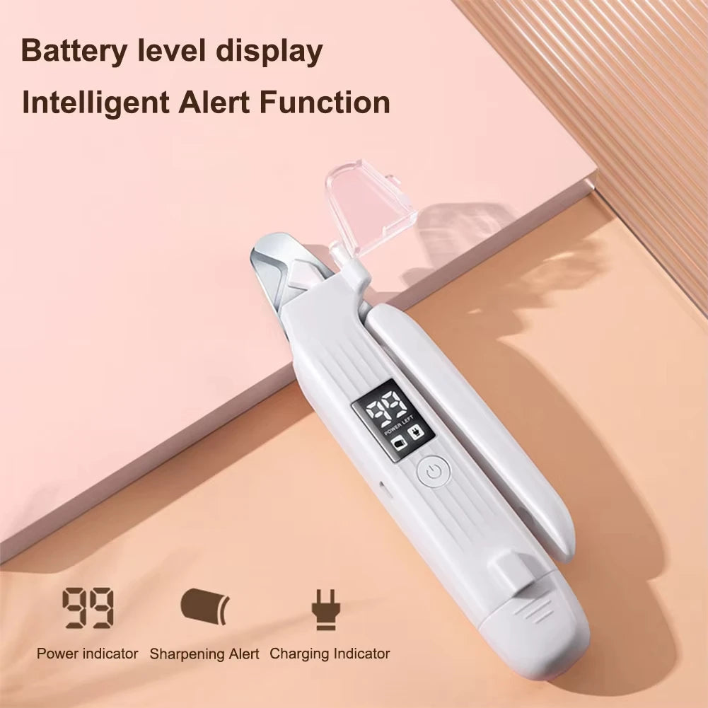 $17.99 -2-in-1 Electric Pet Nail Grinder & Trimmer with LED Light – Safe, Low-Noise Grooming Tool for Small, Medium & Large Dogs and Cats