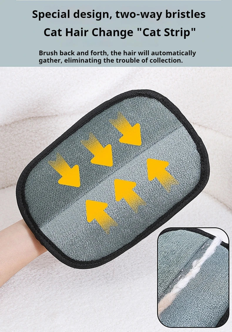 $11.99-$12.99 -Reusable Pet Hair Removal Glove – Electrostatic Grooming Brush for Cats & Dogs, Washable Lint Remover for Furniture & Clothing