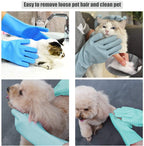 $9.99 -Pet Grooming Bath Gloves – Silicone Scrubber for Dogs & Cats, Gentle Cleaning & Hair Removal Glove