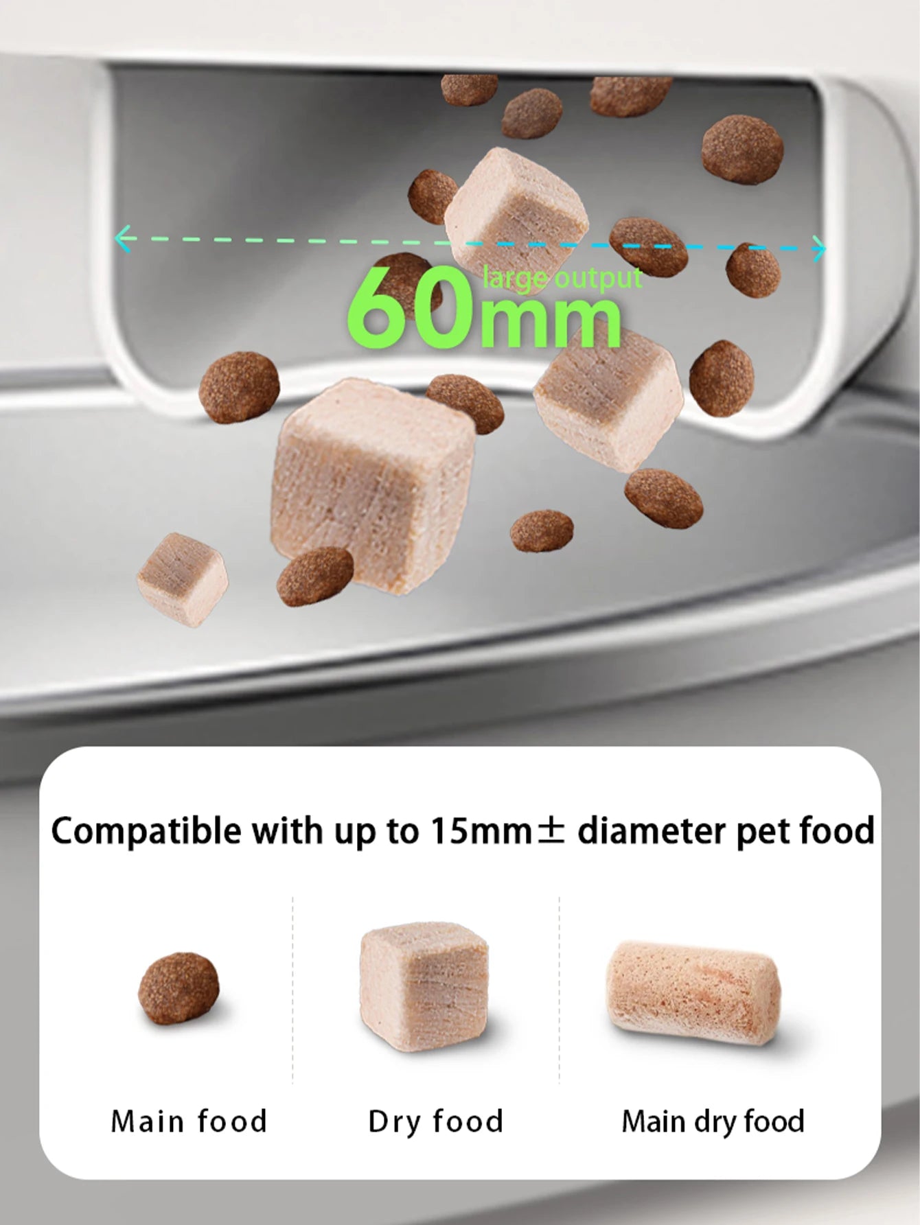 Smart Automatic Pet Feeder with Camera – WiFi App-Controlled Food Dispenser for Cats & Dogs