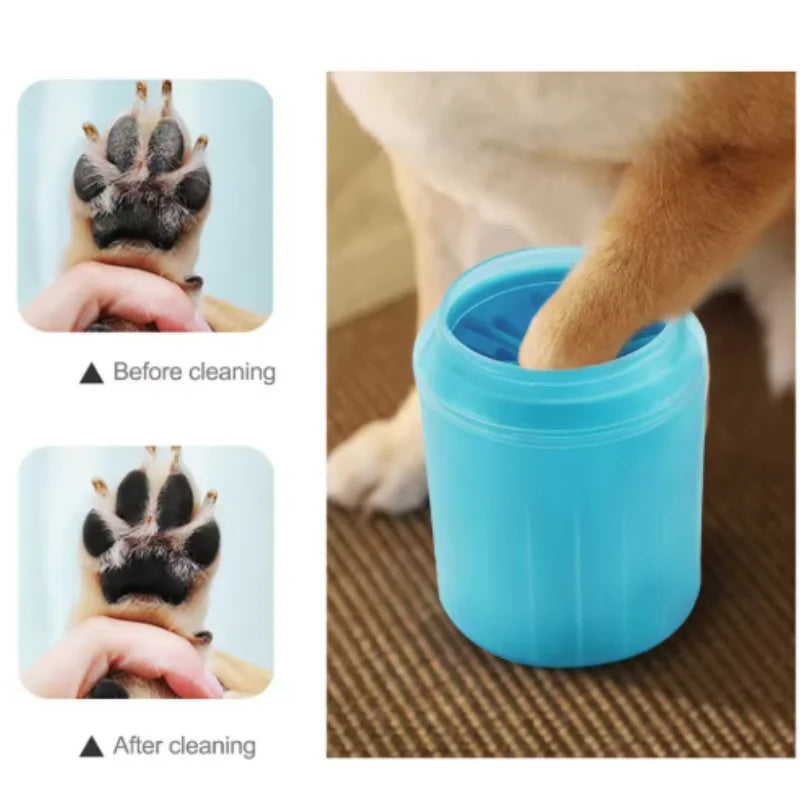 Portable Dog Paw Cleaner Cup – Soft Silicone Brush for Quick & Easy Pet Paw Washing, Perfect for Outdoor or Indoor Use