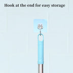 Pet Hair Remover Set with Telescopic Handle – 180° Rotating Metal Carpet & Rug Rake for Dog & Cat Fur