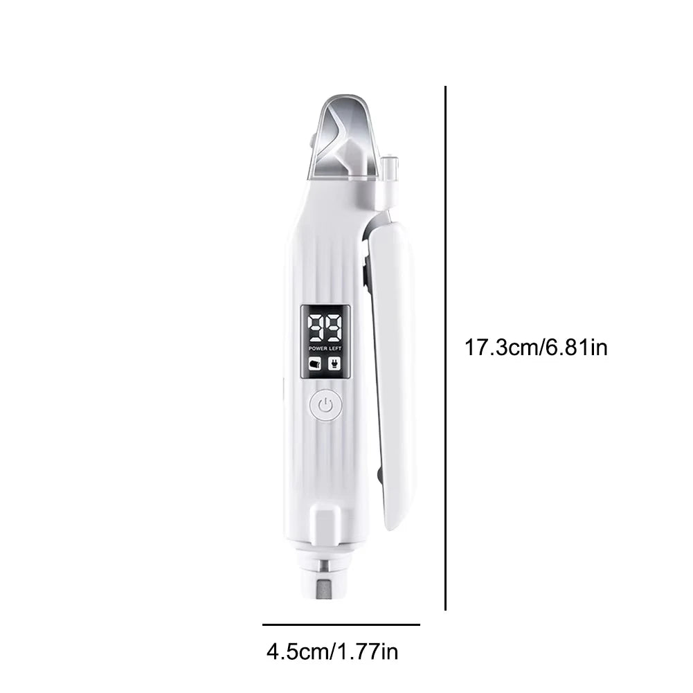 $17.99 -2-in-1 Electric Pet Nail Grinder & Trimmer with LED Light – Safe, Low-Noise Grooming Tool for Small, Medium & Large Dogs and Cats