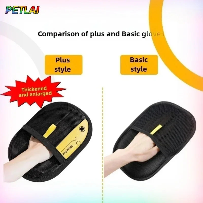 Reusable Pet Hair Removal Glove – Electrostatic Grooming Brush for Cats & Dogs, Washable Lint Remover for Furniture & Clothing