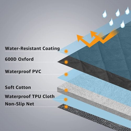 Simple Deluxe Dog Car Seat Cover for Back Seat US warehouse